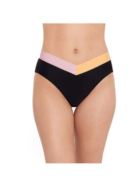 Salt + Cove Size Large Black and Orange Bikini Bottoms / Swimwear NWT